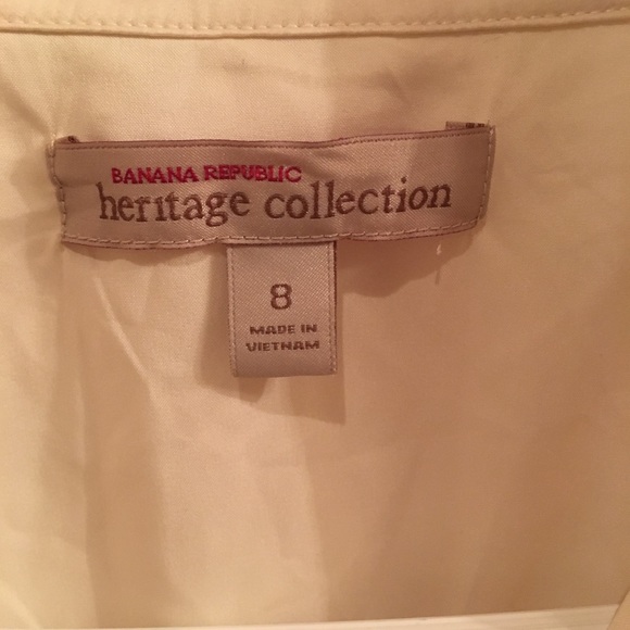 Banana Republic Cream Dress, size 8 - Picture 2 of 6